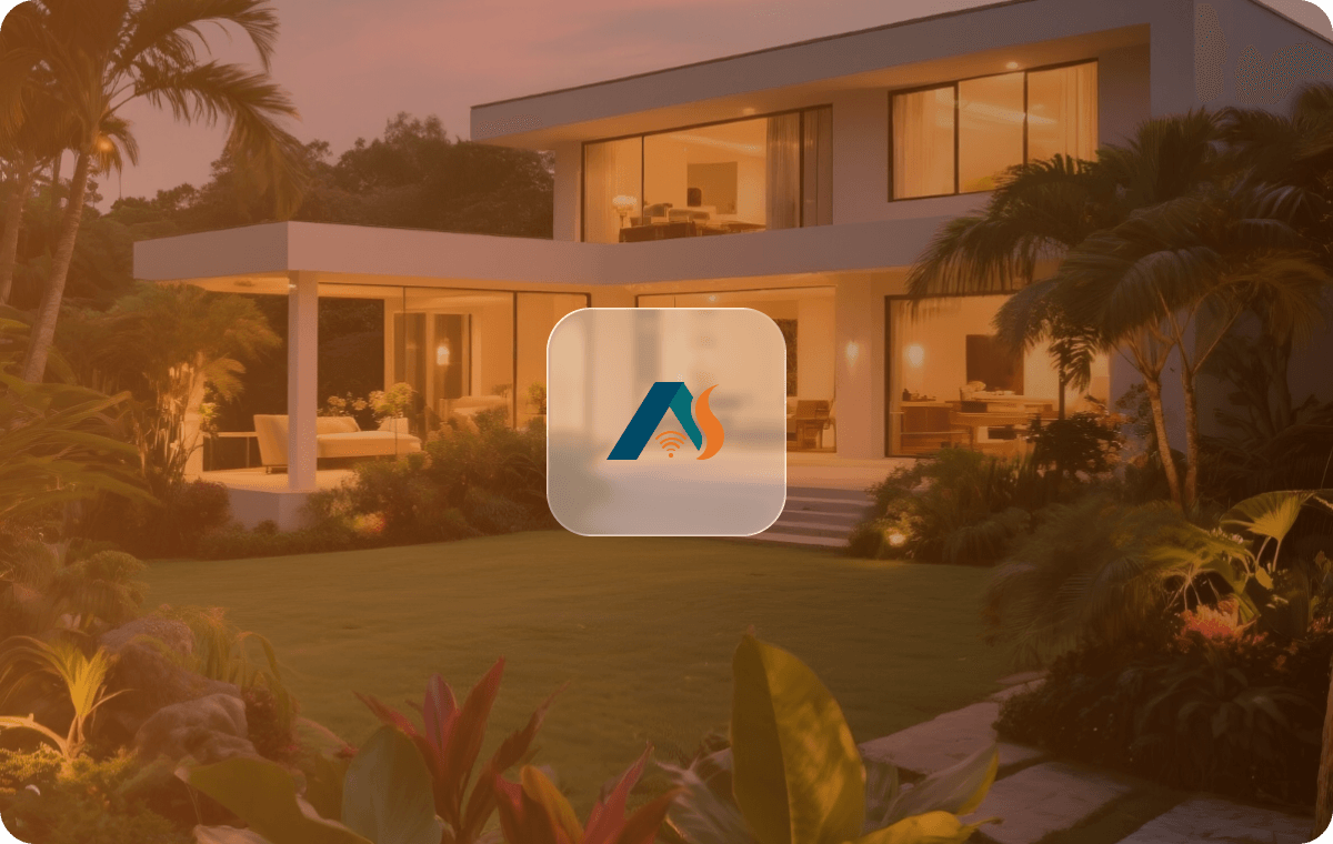 Smart Living IoT connected home illustration